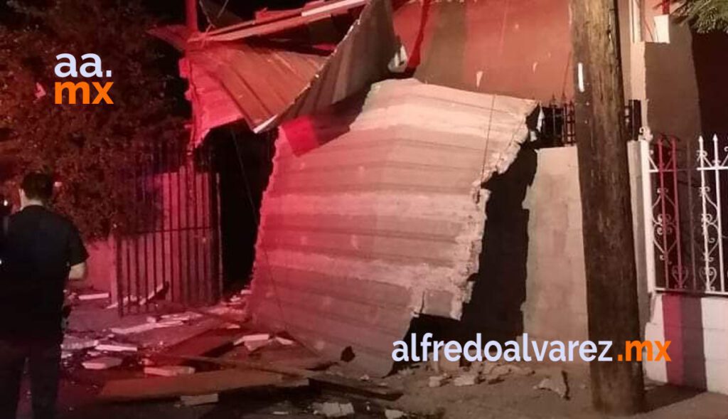 SUJETO EXPLOTA TANQUE DE GAS EN SU VIVIENDA
