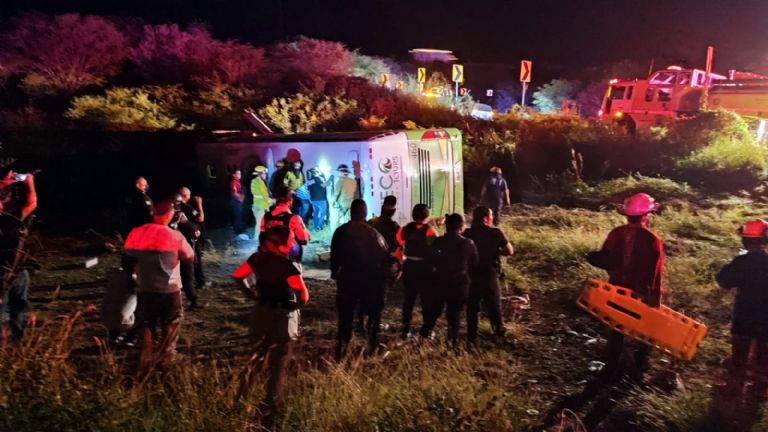 CAMIONAZO DE AUTOBúS QUE VENíA A SONORA Y TIJUANA
