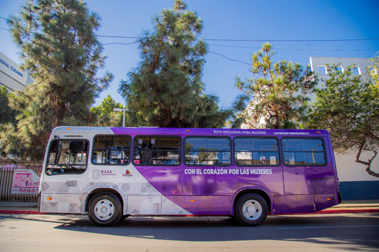 PROTEGE MARINA DEL PILAR A MUJERES DE TIJUANA CON 'TRANSPORTE VIOLETA'