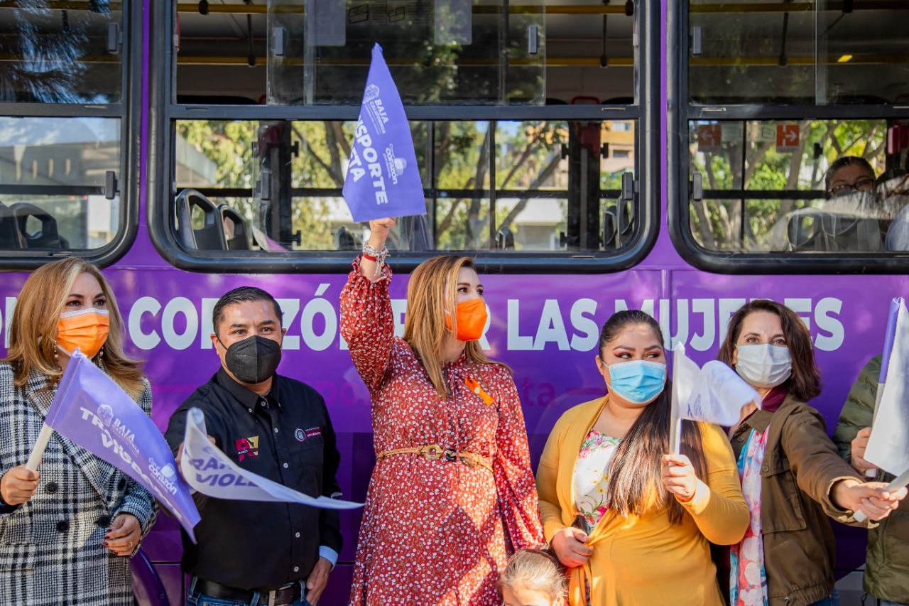 PROTEGE MARINA DEL PILAR A MUJERES DE TIJUANA CON 'TRANSPORTE VIOLETA'