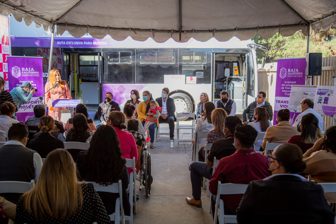 PROTEGE MARINA DEL PILAR A MUJERES DE TIJUANA CON 'TRANSPORTE VIOLETA'