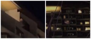 FUERTES IMÁGENES: GRABARON CAíDA DE UNA PERSONA DESDE TORRE DE DEPARTAMENTOS