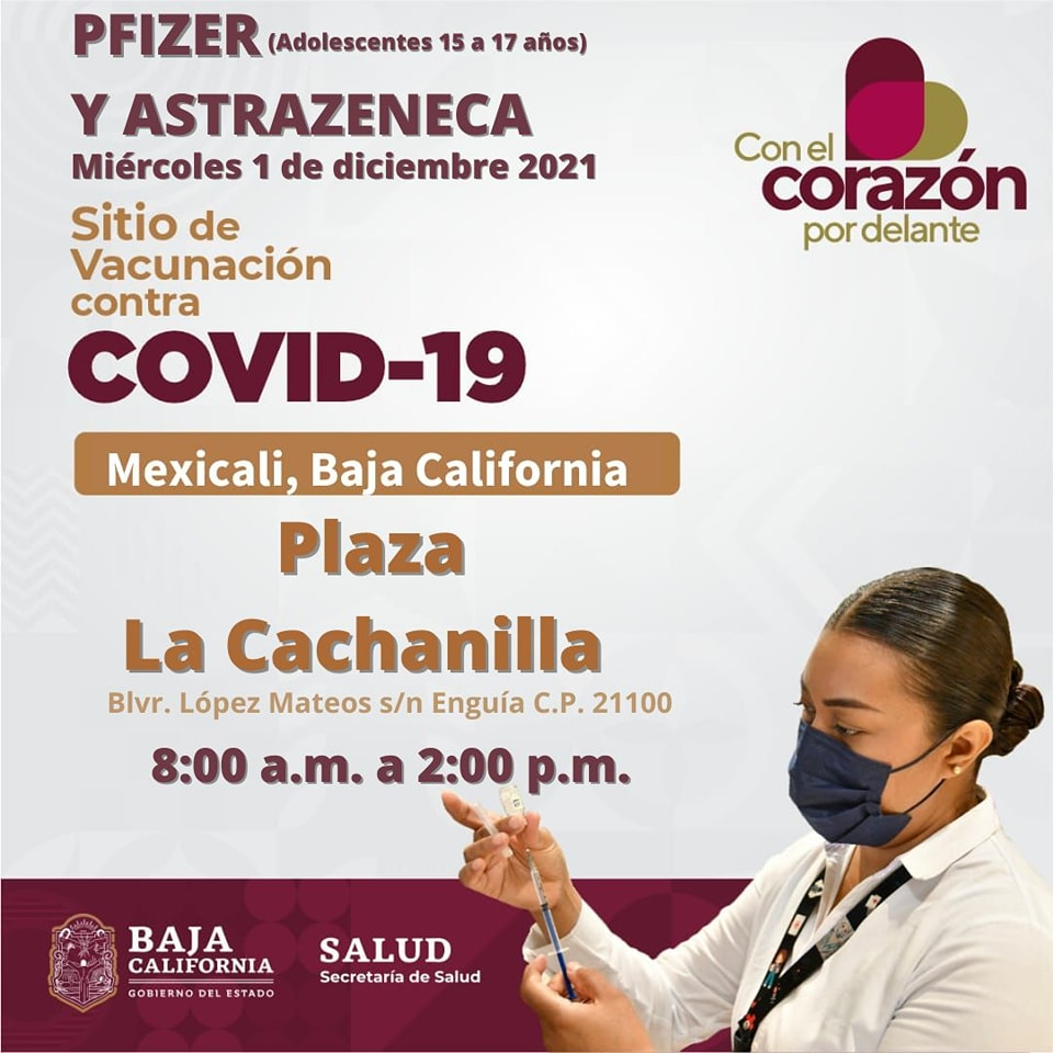 SIGUE VACUNACIóN PARA MENORES DE EDAD Y ADULTOS