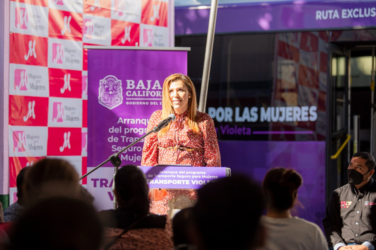 PROTEGE MARINA DEL PILAR A MUJERES DE TIJUANA CON 'TRANSPORTE VIOLETA'