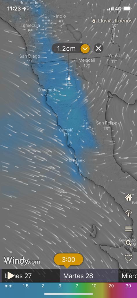 FUERTES VIENTOS, LLUVIA Y NIEVE PARA CERRAR EL AñO