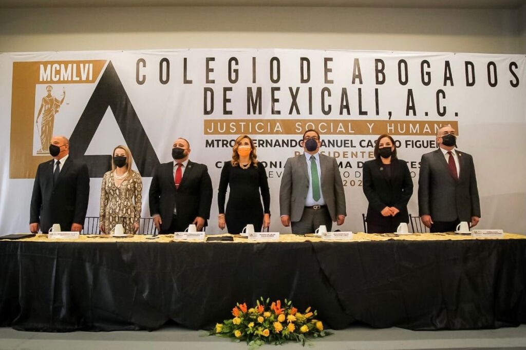 MARINA DEL PILAR TOMA PROTESTA A COLEGIO SE ABOGADOS DE MEXICALI