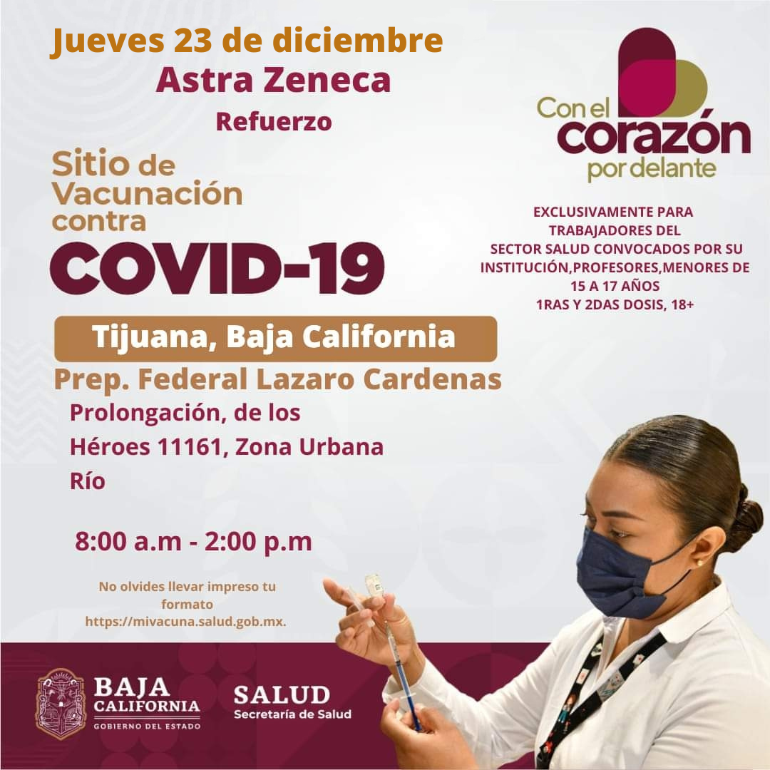 JORNADA DE VACUNACIóN COVID-19 SIGUE EN BC