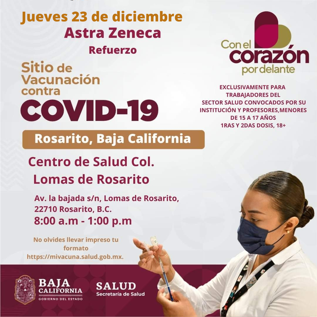 JORNADA DE VACUNACIóN COVID-19 SIGUE EN BC
