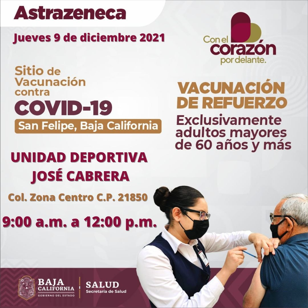 CONTINúA VACUNACIóN PARA ABUELITOS, MAYORES DE 18 Y ADOLESCENTES