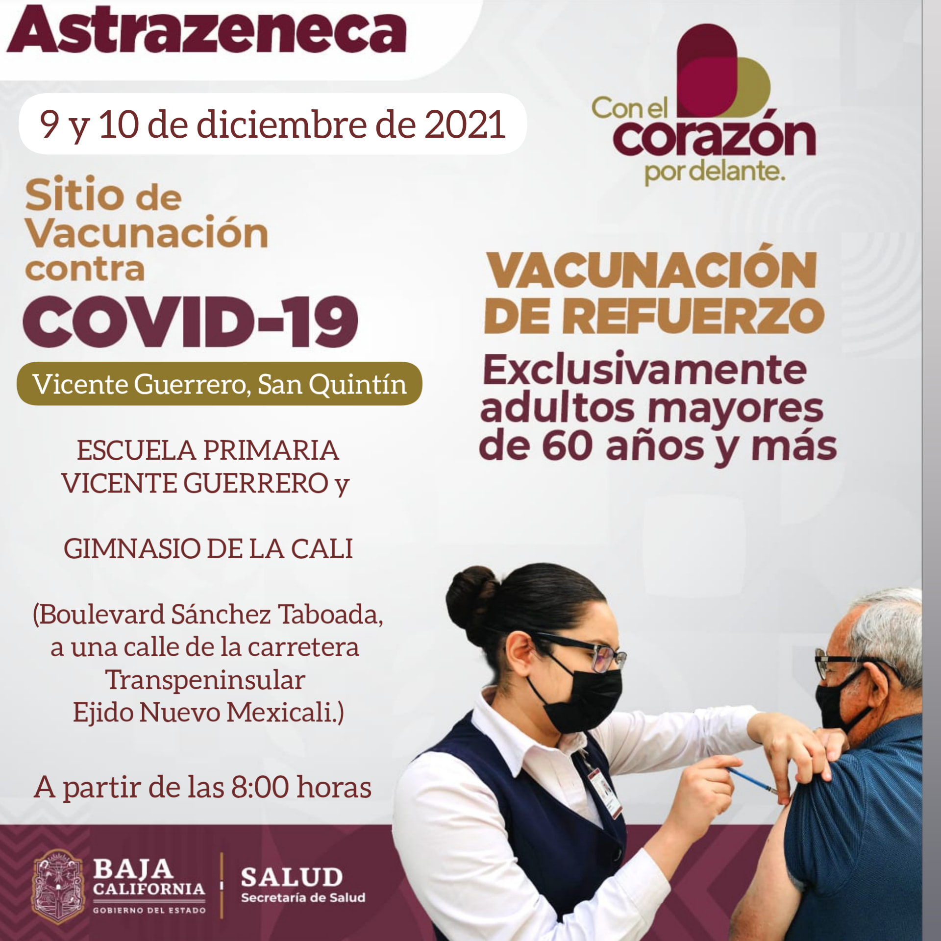 CONTINúA VACUNACIóN PARA ABUELITOS, MAYORES DE 18 Y ADOLESCENTES