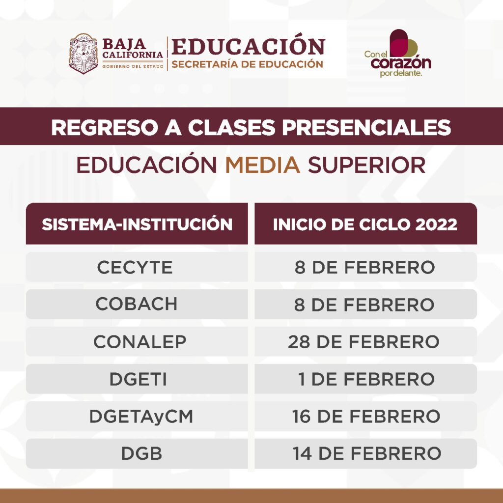 DAN A CONOCER FECHAS DE REGRESO A CLASES EN PREPARATORIAS