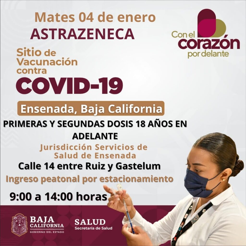PUNTOS DE VACUNACIóN COVID-19 EN TIJUANA, MEXICALI Y ENSENADA PUNTOS DE VACUNACIóN COVID-19 EN TIJUANA, MEXICALI Y ENSENADA