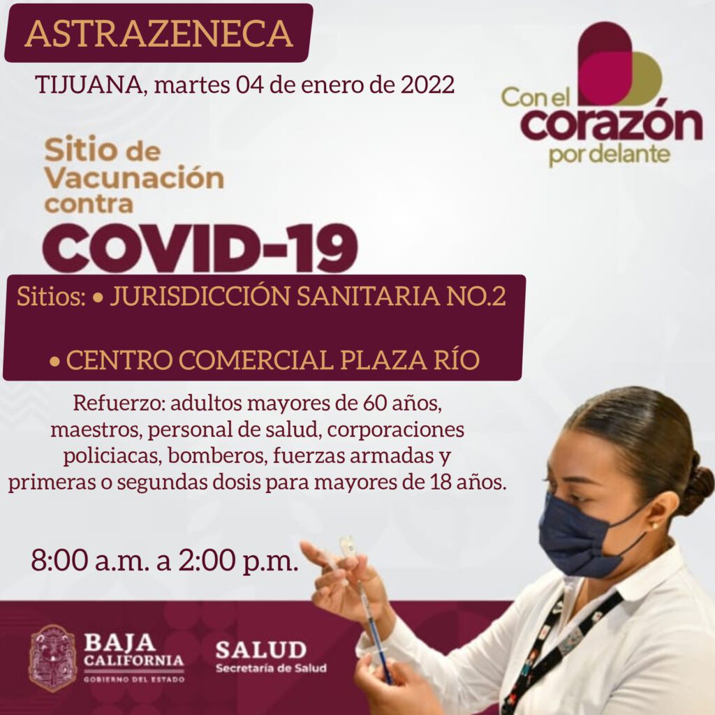PUNTOS DE VACUNACIóN COVID-19 EN TIJUANA, MEXICALI Y ENSENADA PUNTOS DE VACUNACIóN COVID-19 EN TIJUANA, MEXICALI Y ENSENADA