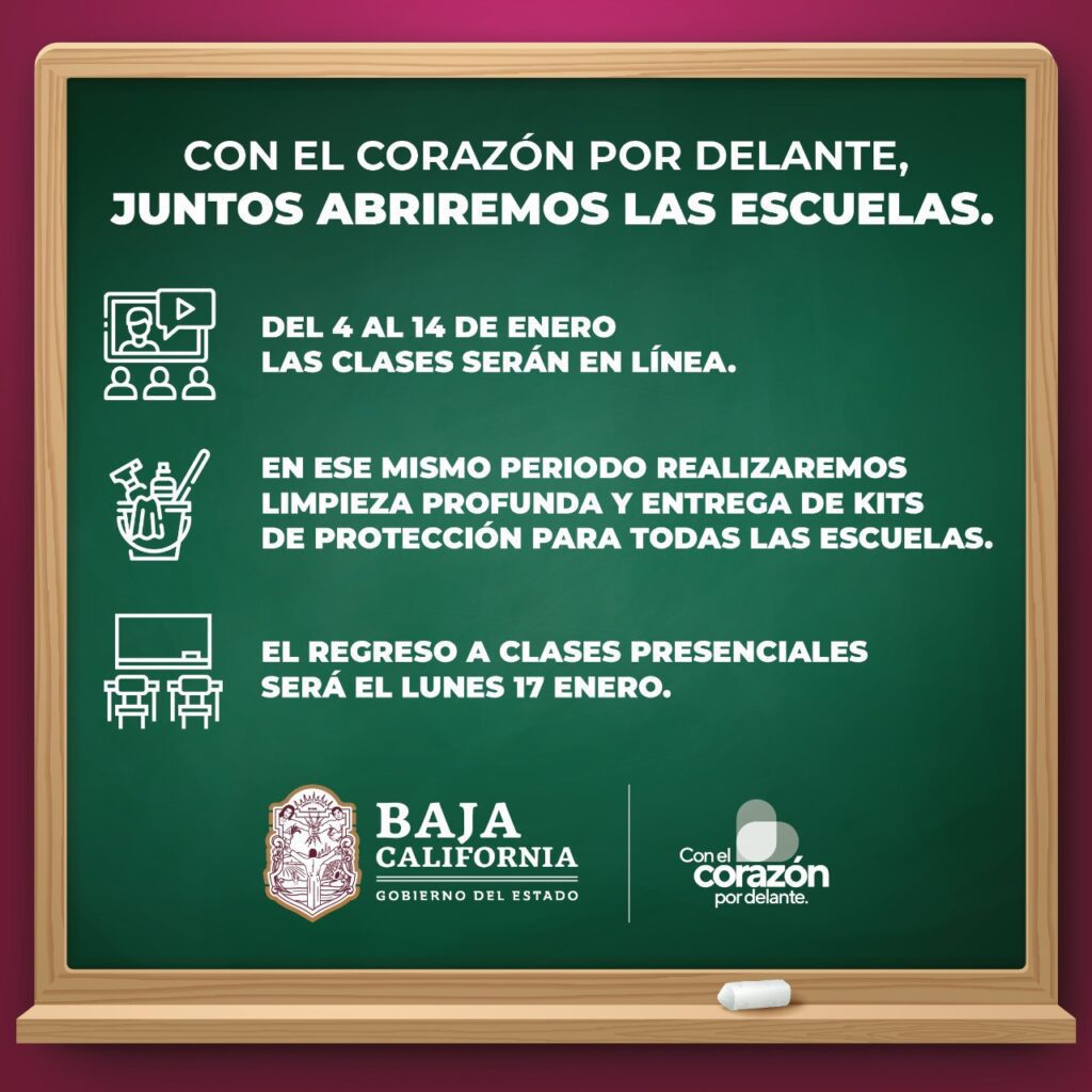 MARTES Sí HAY CLASES EN BAJA CALIFORNIA; SERáN VIRTUALES