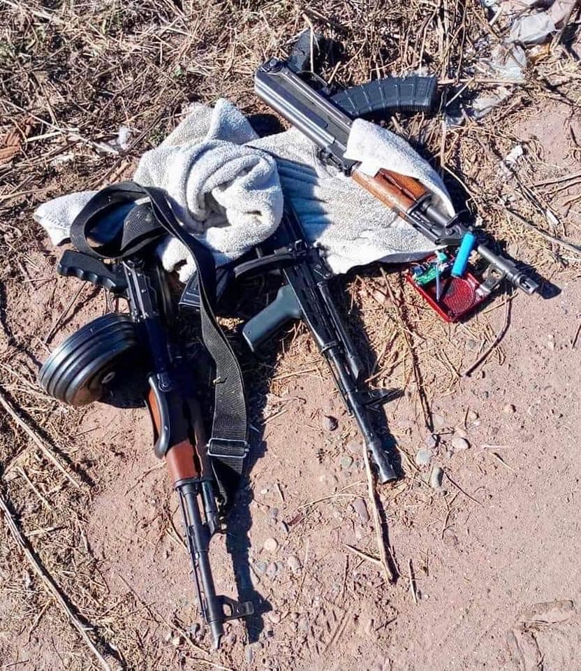 TRAS PERSECUCIóN DETIENE CONASE A SUJETOS ARMADOS EN CAJEME