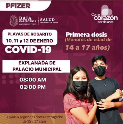 AL FIN: VACUNAS EN ROSARITO AQUí TE DECIMOS DóNDE TE APLICARáS LAS DOSIS