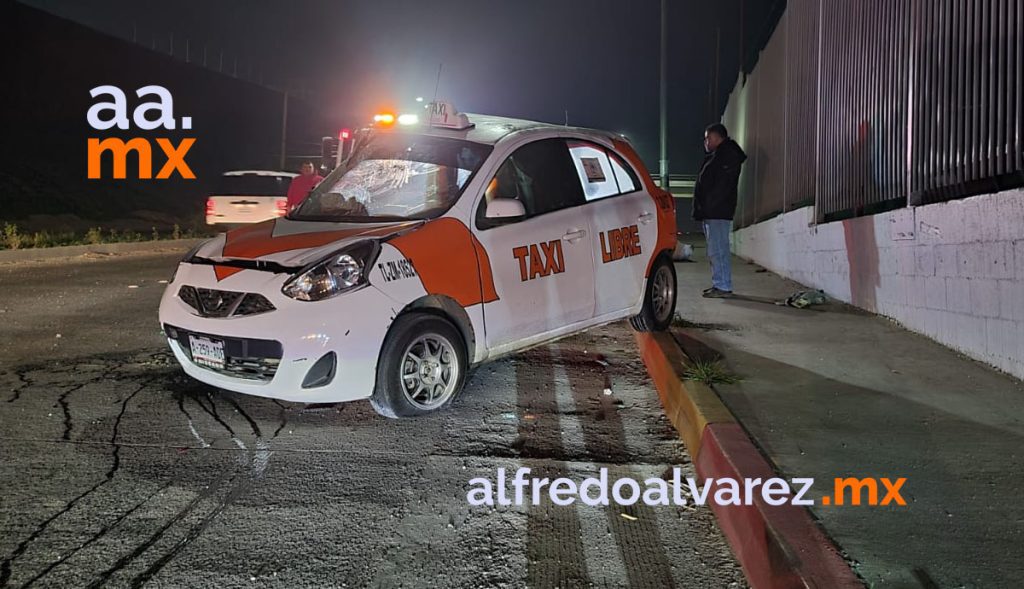 VUELCAN TAXI Y AUTO; UN CONDUCTOR RESULTA HERIDO