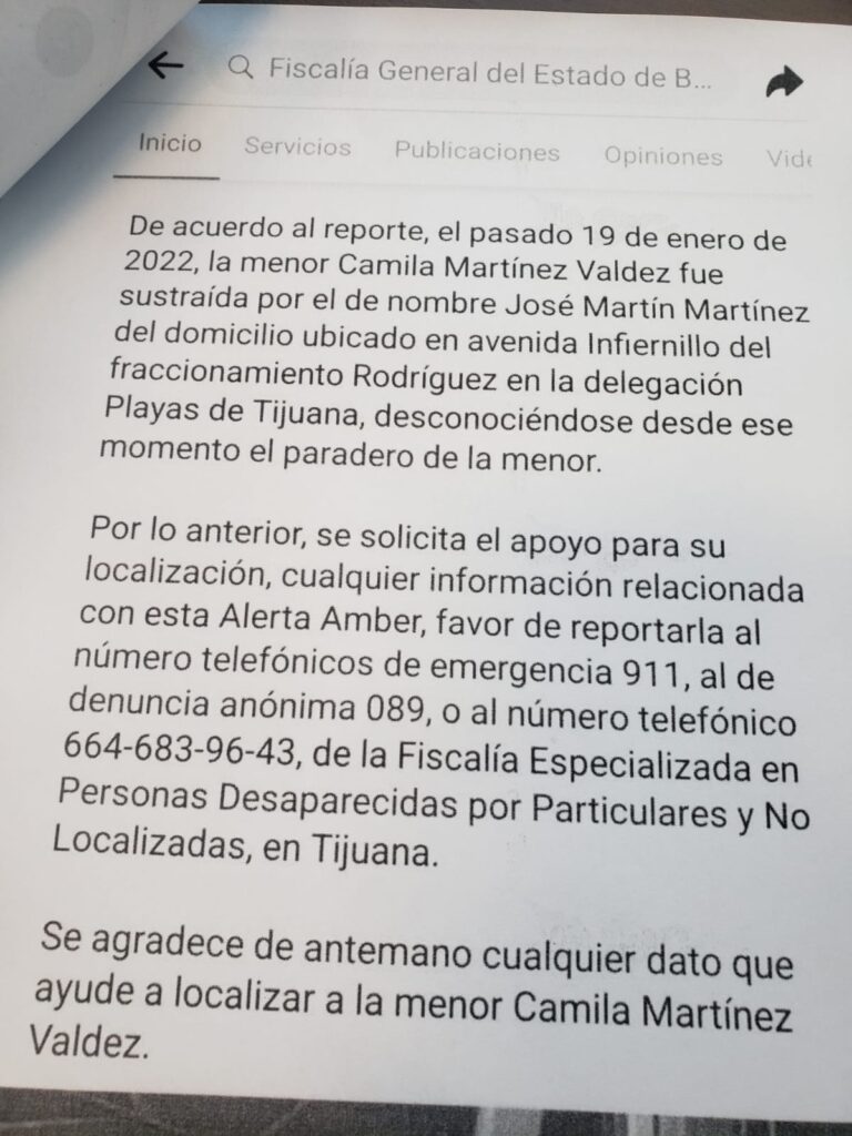 PADRE DE CAMILA DENUNCIA HOSTIGAMIENTO DE LA FISCALíA; BUSCA CONCILIAR POR EL BIENESTAR DE LA NIñA