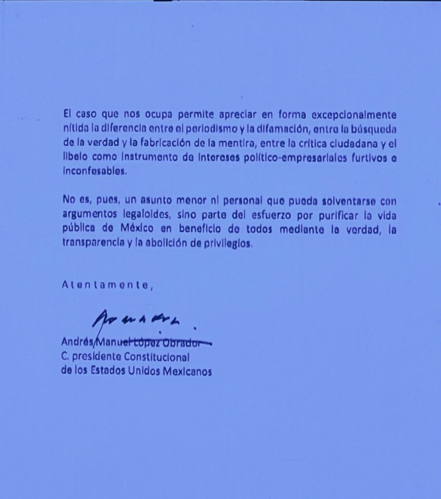 AMLO MANDA CARTA AL INAI PARA CONOCER SUELDO DE LORET DE MOLA