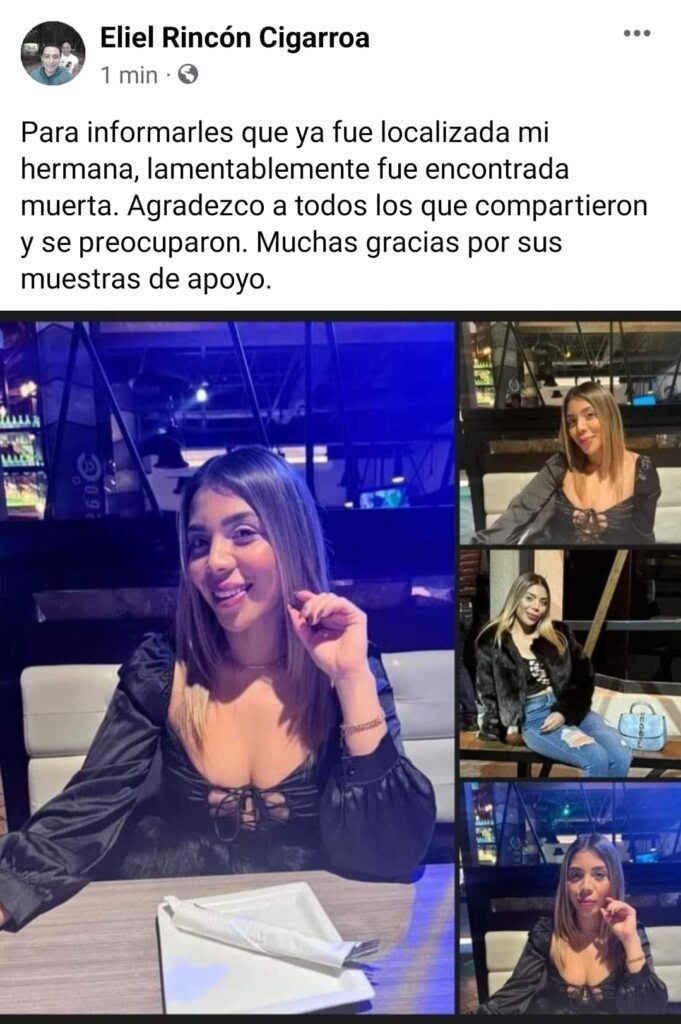 LOCALIZAN SIN VIDA A ELIZABETH, ESTABA EN SU PROPIO AUTO