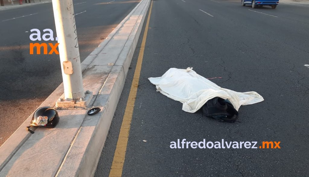 FALLECE MOTOCICLISTA TRAS CHOCAR CONTRA OBJETO FIJO