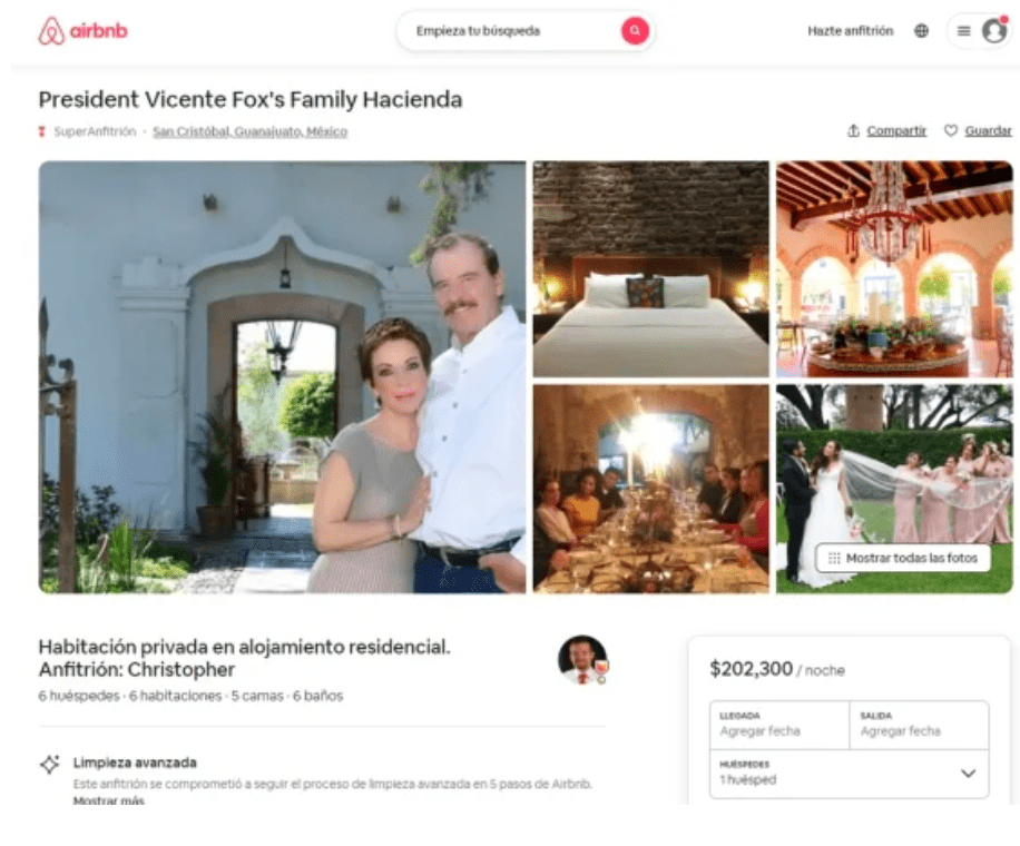 EL EXPRESIDENTE FOX PONE EN RENTA SU HACIENDA EN SAN CRISTóBAL EL EXPRESIDENTE FOX PONE EN RENTA SU HACIENDA EN SAN CRISTóBAL