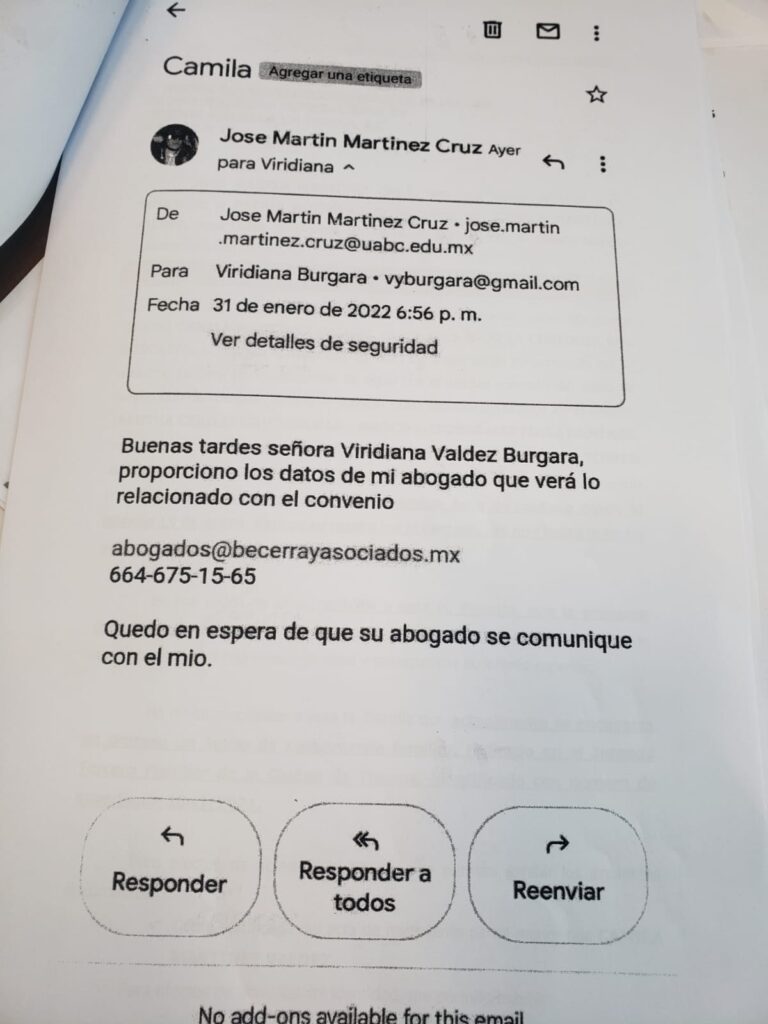 PADRE DE CAMILA DENUNCIA HOSTIGAMIENTO DE LA FISCALíA; BUSCA CONCILIAR POR EL BIENESTAR DE LA NIñA