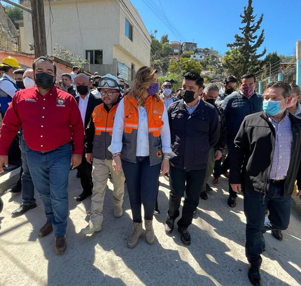 JORGE SALAZAR ACOMPAñA A LA GOBERNADORA EN RECORRIDO DE CAMINO VERDE