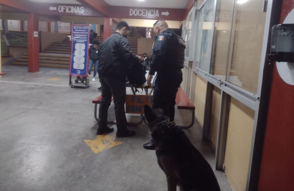 TRAS ALERTA POR TIROTEO EN CBTIS 155, POLICíA REALIZA OPERATIVO