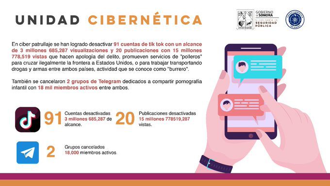 91 CUENTAS DE TIK TOK INVITABAN A INTEGRARSE A LA DELINCUENCIA