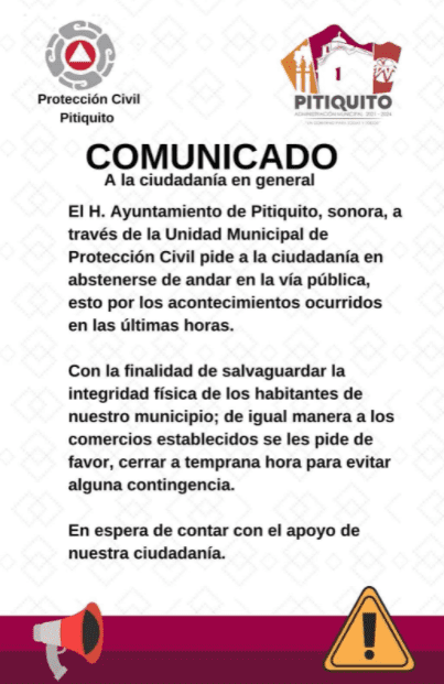 SáBADO DE TERROR EN CABORCA Y PITIQUITO