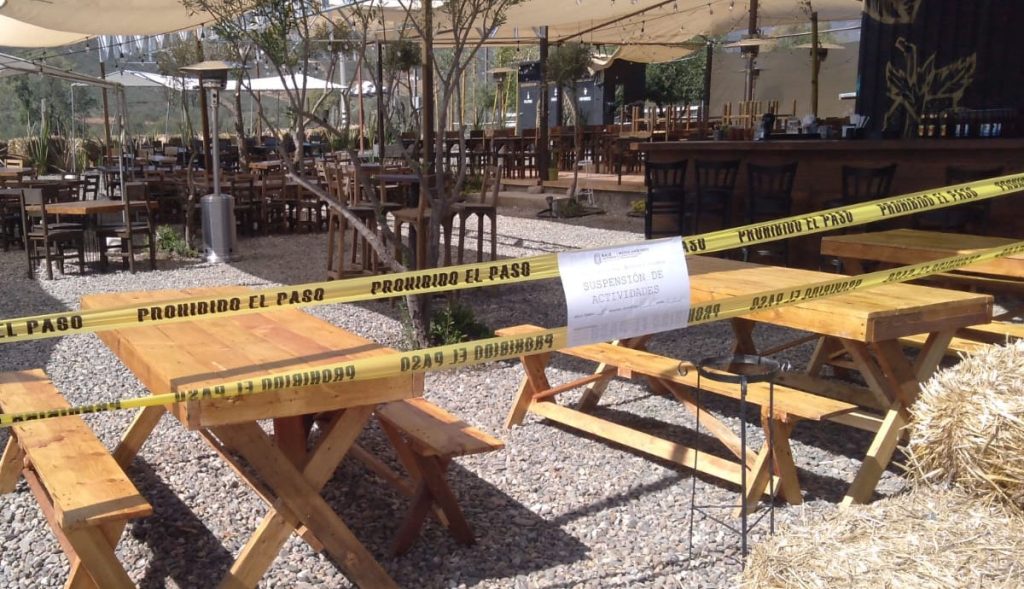 SUSPENDEN NEGOCIOS EN VALLE DE GUADALUPE
