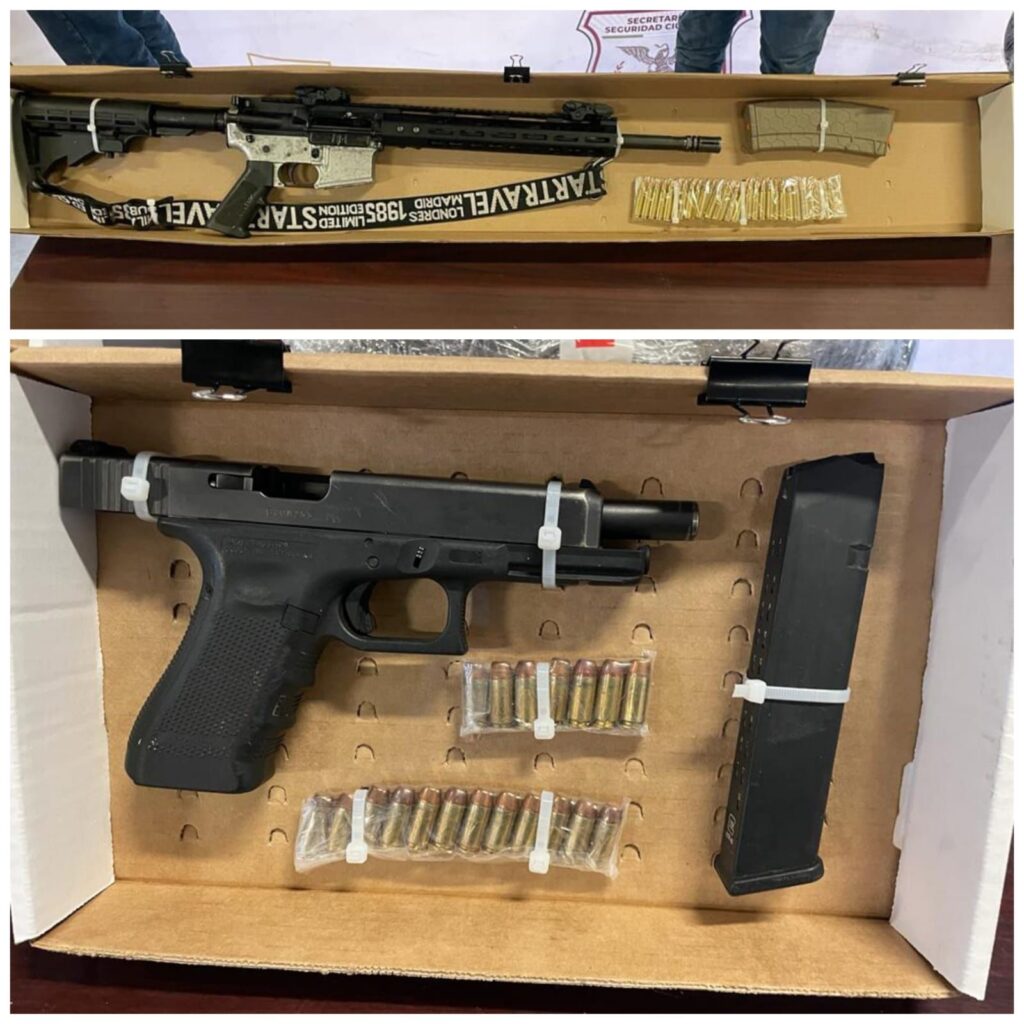 DETIENEN A DOS CON ARMAS Y DROGAS EN TIJUANA