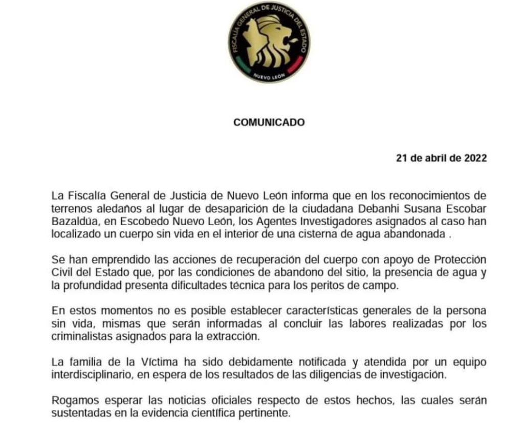 'MI HIJA ESTá MUERTA': PADRE DE DEBANHI