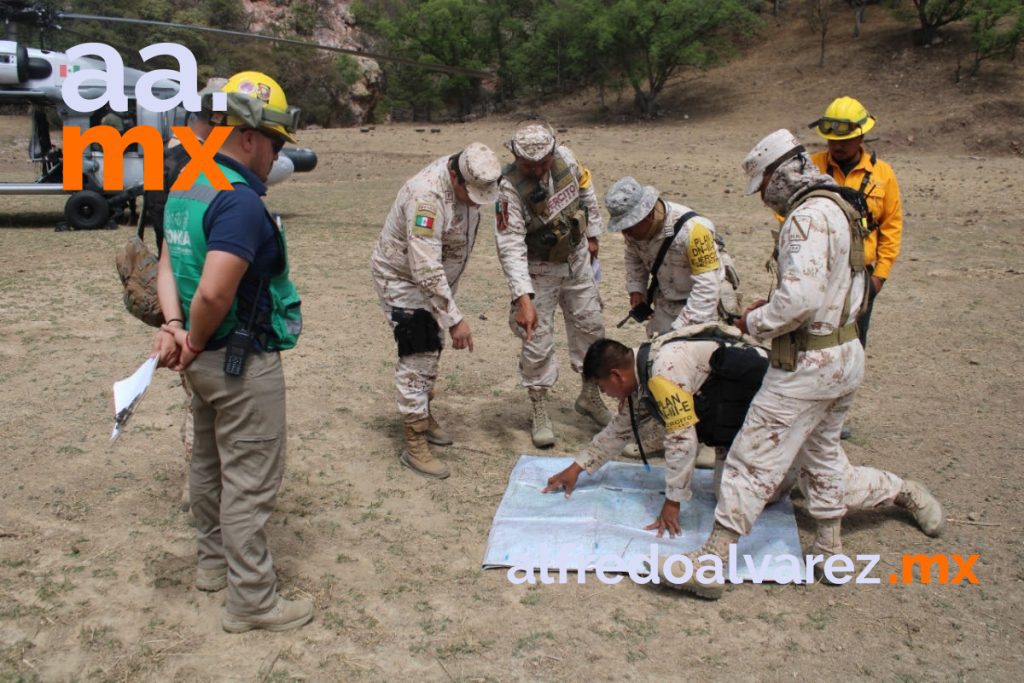 GANAN TERRENO BRIGADISTAS A INCENDIO FORESTAL DE SAHUARIPA