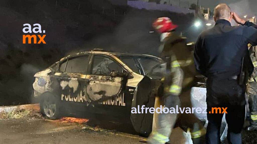 SECRETARíA DE SEGURIDAD CONFIRMA INCENDIO DE TRES PATRULLAS