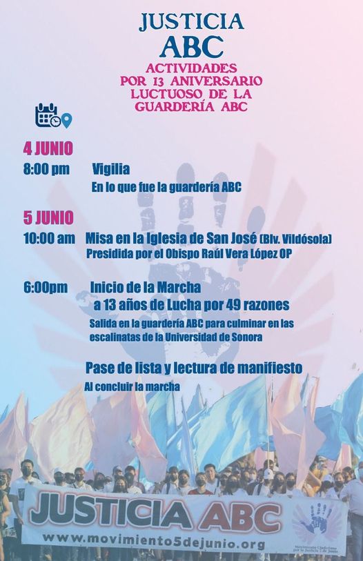 CON MISA INICIó CONMEMORACIóN DE TRAGEDIA EN GUARDERíA ABC