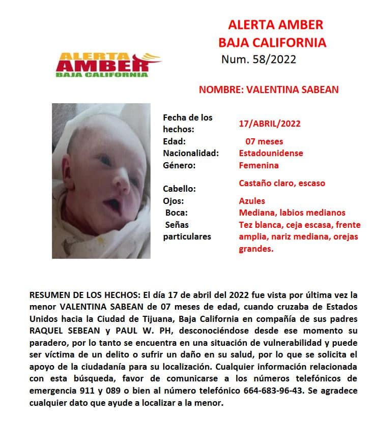 BUSCAN A BEBITA ESTADOUNIDENSE, MADRE FUE LOCALIZADA MUERTA EN UNA HIELERA