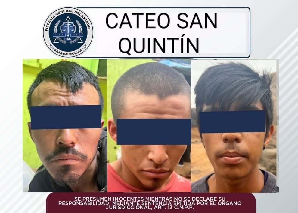 DECOMISAN DROGA Y DETIENEN PERSONAS TRAS CATEOS EN SAN QUINTíN