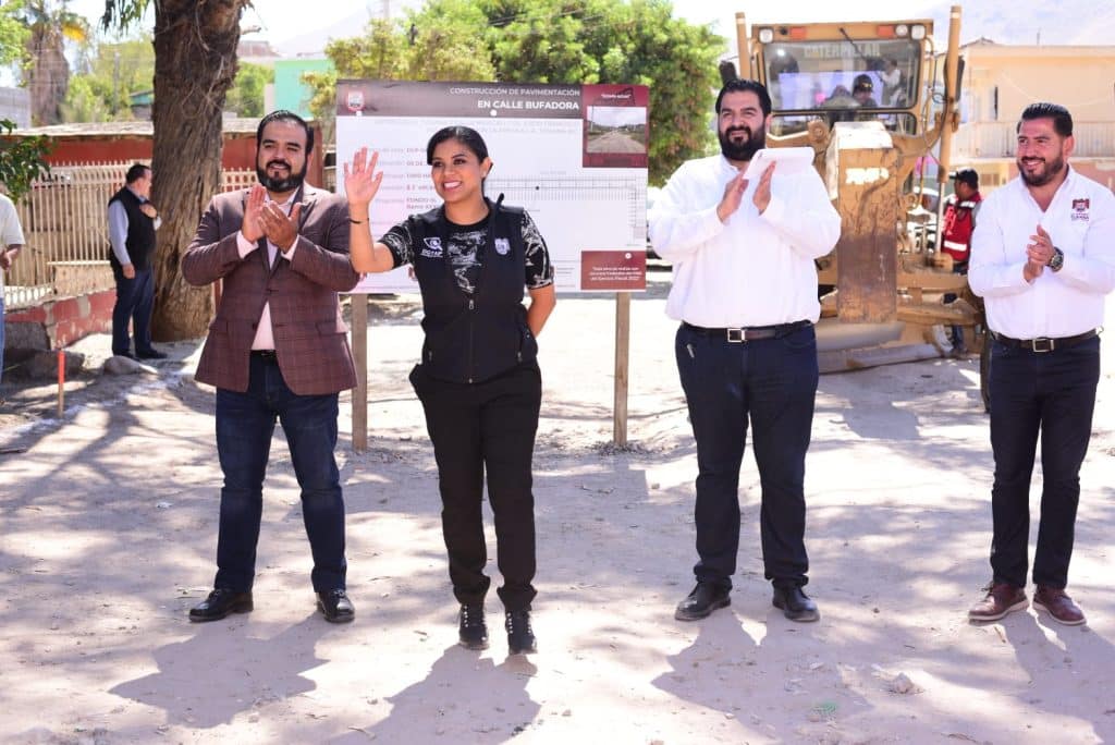 ALCALDESA PONE EN MARCHA OBRA EN DELEGACIóN ABELARDO L. RODRíGUEZ