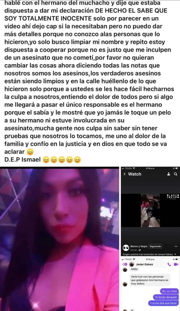 JOVEN DEFENDIDA POR ISMAEL ROMPE EL SILENCIO