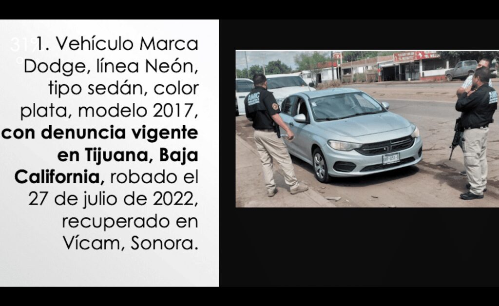 INVESTIGAN DESPOJOS DE VEHíCULOS EN TERRITORIO DE LA TRIBU YAQUI