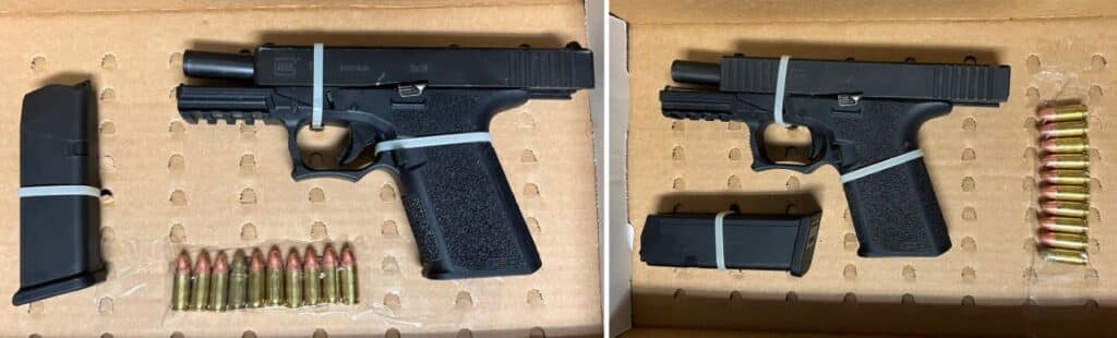 Policía y Guardia Nacional capturaron a cuatro personas con armas de fuego