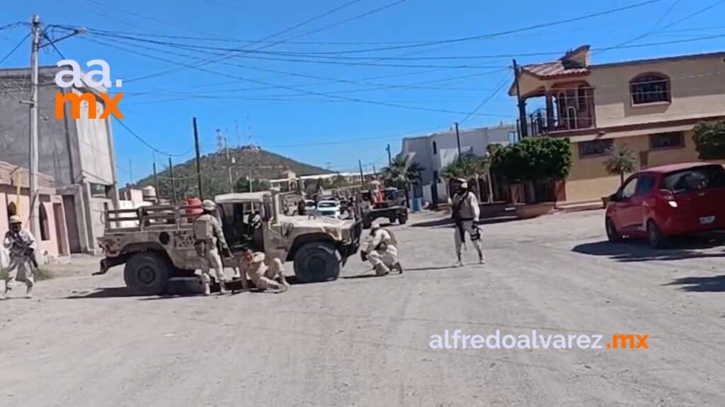 Enfrenta Sedena a civiles armados y detienen a dos