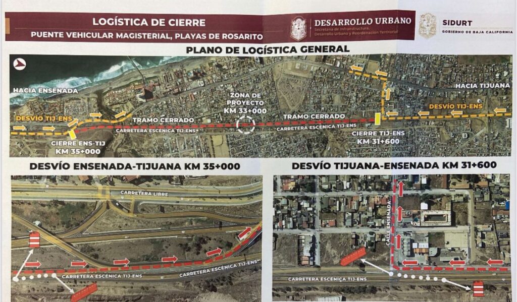 Anuncian cierre parcial de la escénica por trabajos en Puente Magisterial