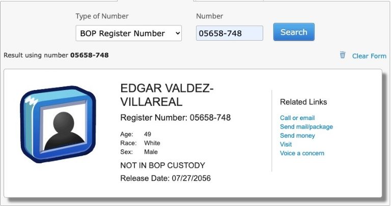 No hay registro en prisiones de EU de Edgar Valdez 'La Barbie'