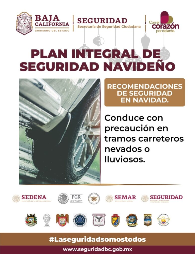 SSCBC emite recomendaciones preventivas para festividades de Año Nuevo