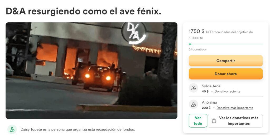 Piden apoyo para reconstruir escuela de danza incendiada en Tijuana
