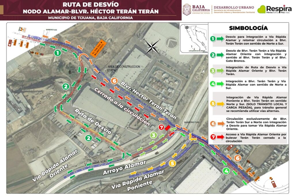Habilitarán ruta de desvío de tránsito por trabajos de construcción
