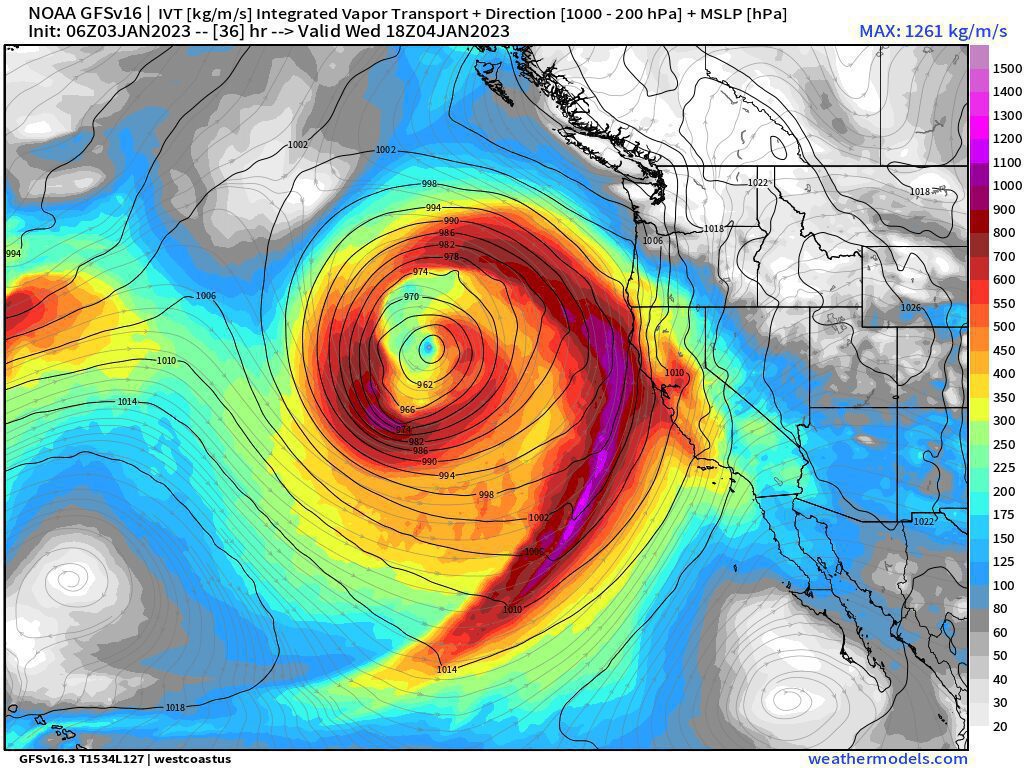 Ríos atmosféricos podrían generar inundaciones en el Sur de California